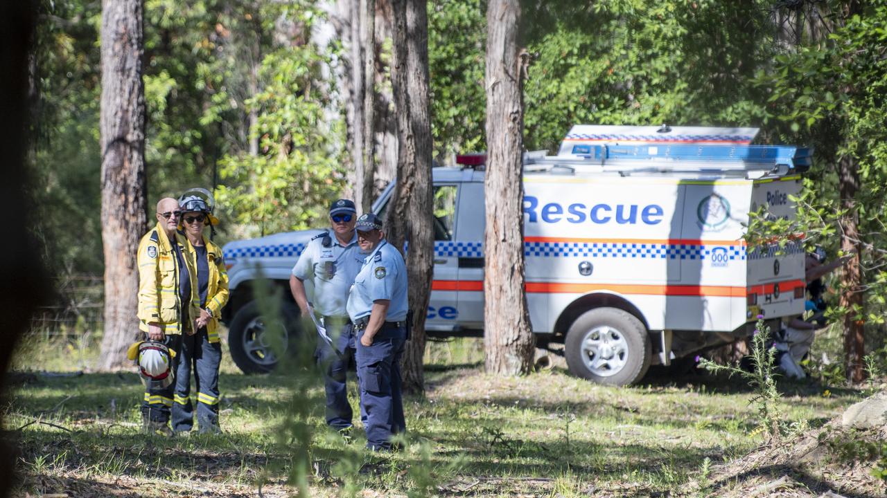 Emergency services raced to two crash sites just before midday on Saturday. Picture: NewsWire/Simon Bullard.