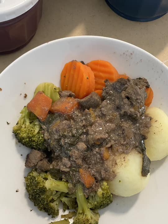 Dinner at the Royal Adelaide Hospital. Picture: Christine Freebairn