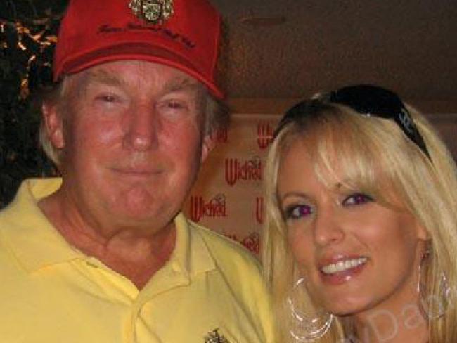 Donald Trump with Stormy Daniels in 2006. Picture: Supplied