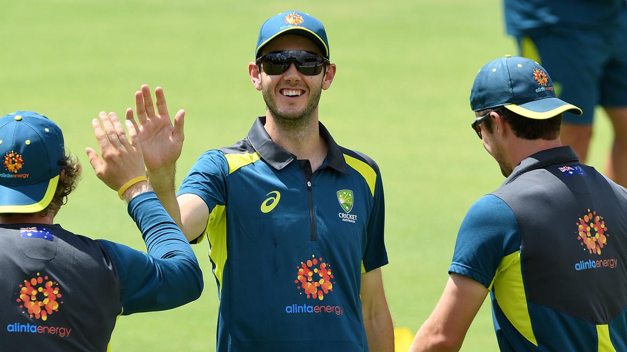 Kurtis Patterson at his first Australia Test training session.