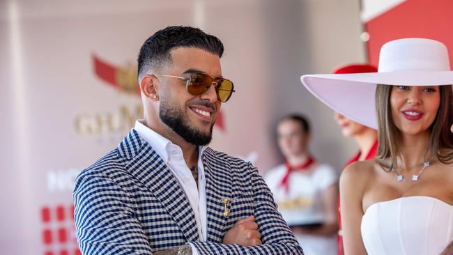 Billionaire Adrian Portelli has paid $15.03 million to buy all five houses at auction on this year’s reality renovation TV show The Block. Picture: Jason Edwards