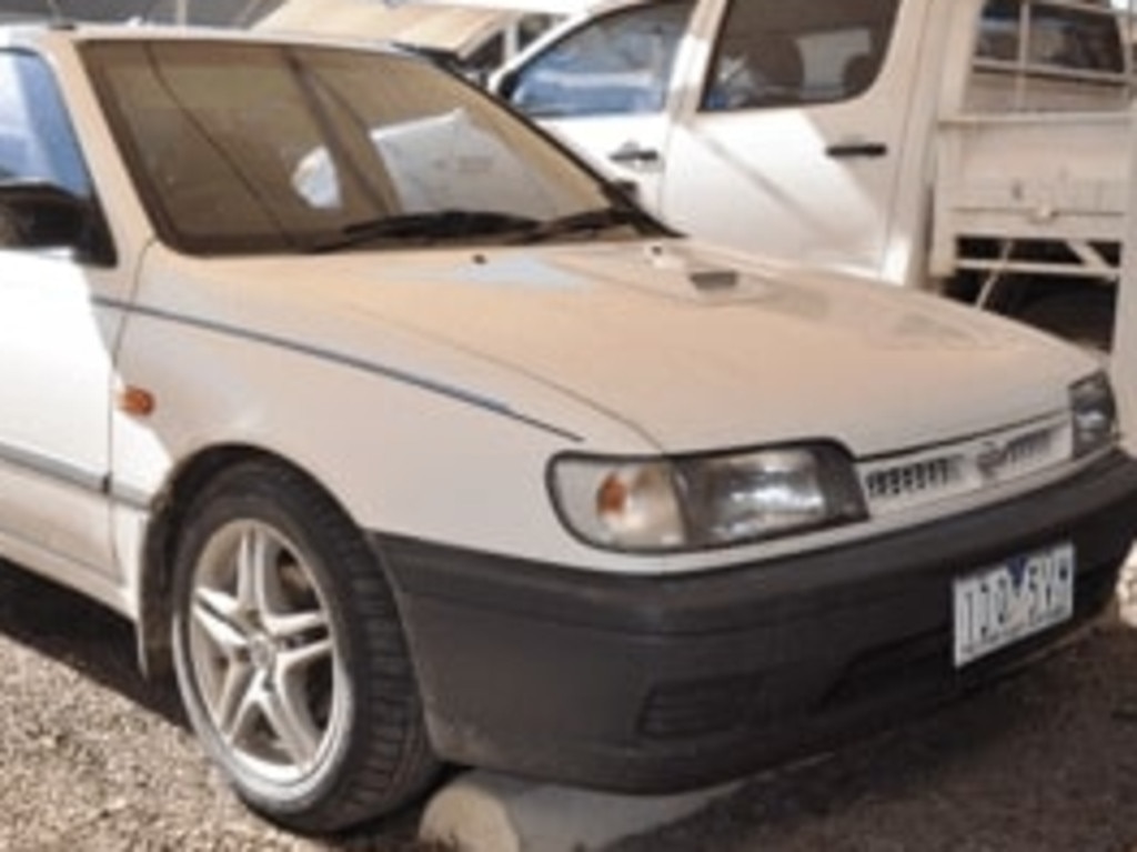 Police have released an image of Terrence’s white Nissan Pulsar. Picture: Supplied