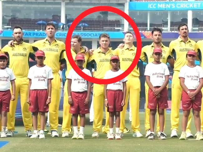 Adam Zampa remained tight-lipped. Photo: Fox Cricket.