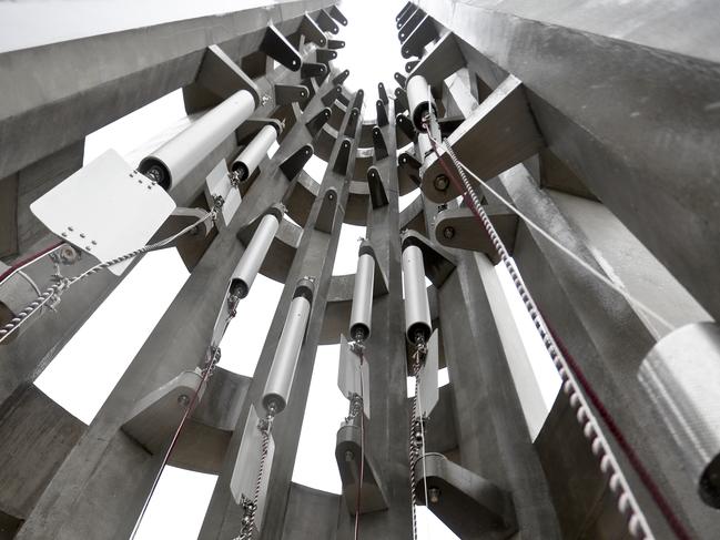 The Tower of Voices at the Flight 93 National Memorial in Shanksville. Picture: AP