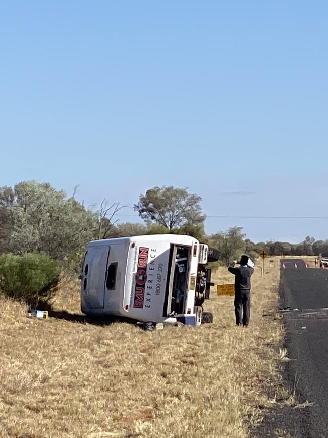 One man died in the bus crash. Picture: Daniel Sumpton