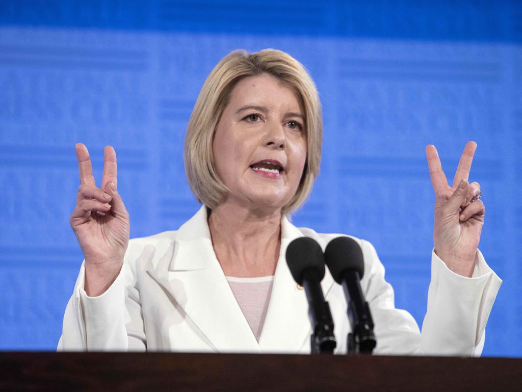 Natasha Stott Despoja says violence against women is often condoned or trivialised in Australia. Picture: Gary Ramage/NCA NewsWire