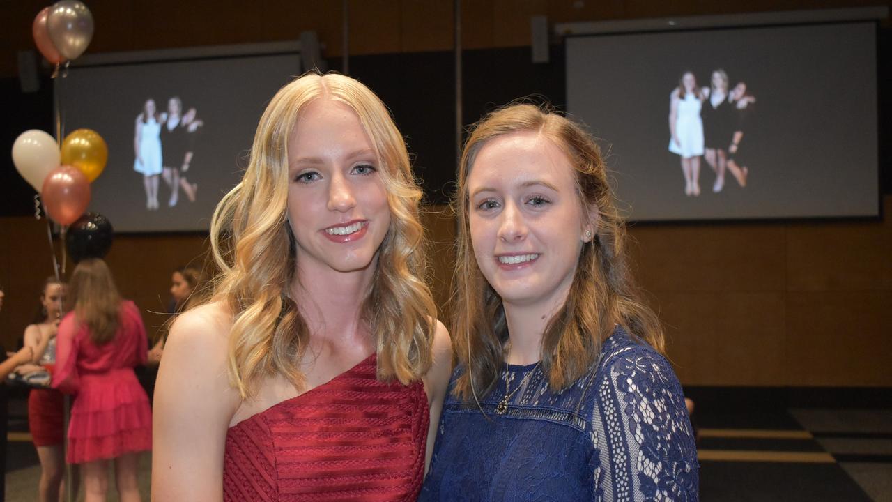 Ella Anderson and Erin Westcott from Mackay State High School at Mocktail 2021. Picture: Tara Miko