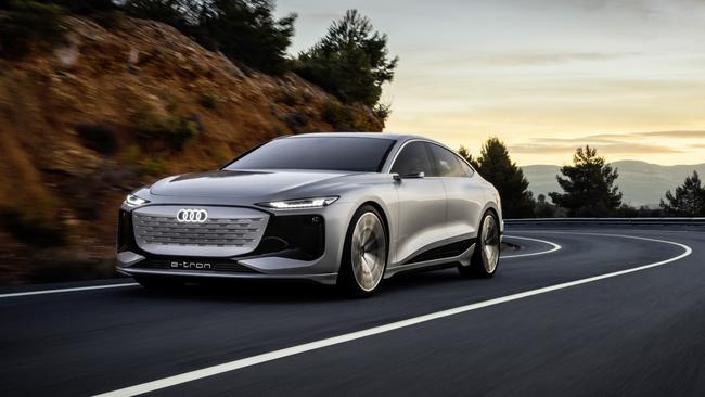 The A6 e-tron showcases the brand’s all new dedicated electric car platform.