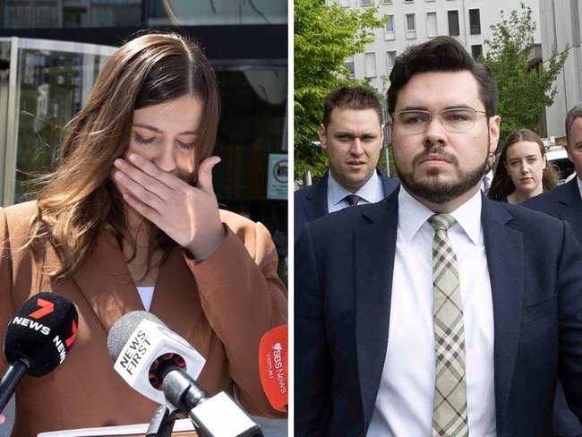 A statement given by Brittany Higgins outside of a Canberra courtroom has been referred to the Australian Federal Police and the ACT Supreme Court by Bruce Lehrmann.