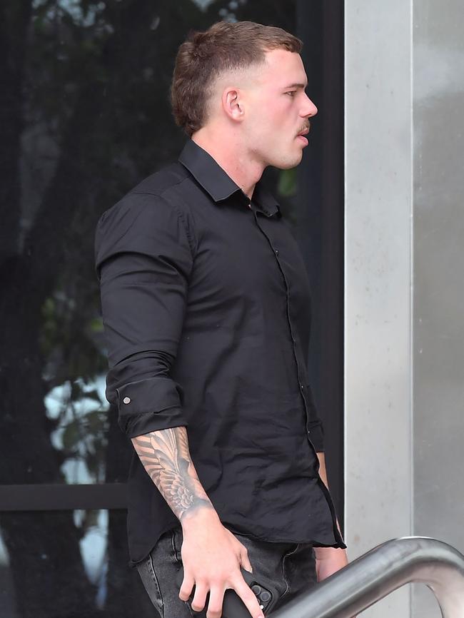 White Jnr outside court. Picture: Patrick Woods
