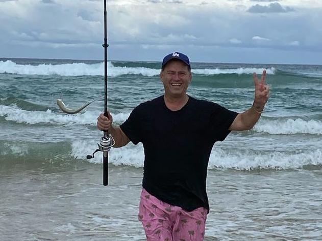 Karl Stefanovic shows off his catch. Picture: Instagram