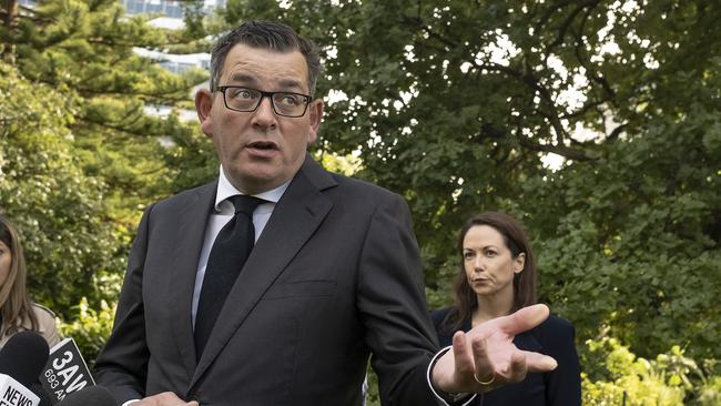 Daniel Andrews is edging closer to decriminalising drugs in Victoria, writes Peta Credlin. Picture: NCA NewsWire / Luis Enrique Ascui