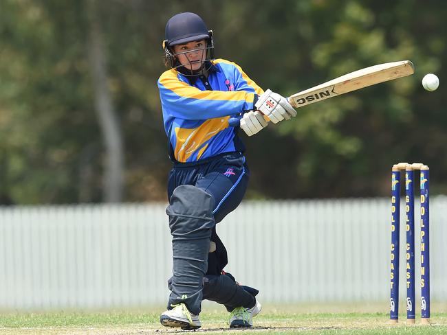 Gold Coast Dolphins batter Chelsea Gan. Picture: Lawrence Pinder