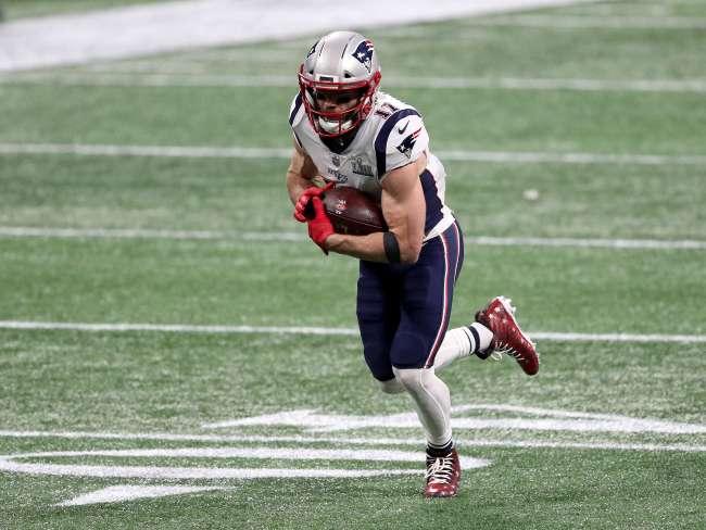 Julian Edelman was named Super Bowl MVP after a brilliant first half. Picture: Getty