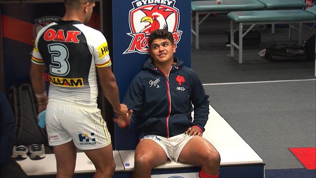 Peachey and Mitchell were spotted in the sheds together.