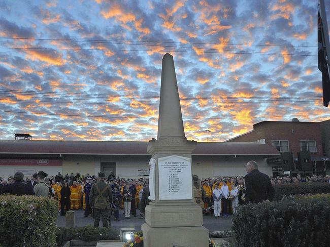 The Anzac Day dawn service at Riverstone attracts thousands each year.