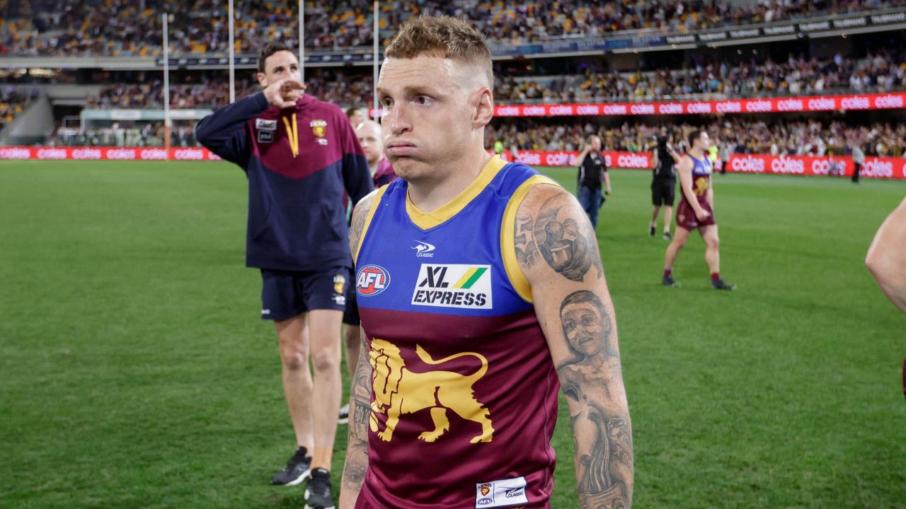 Mitch Robinson of the Lions. Photo by Russell Freeman/AFL Photos via Getty Images