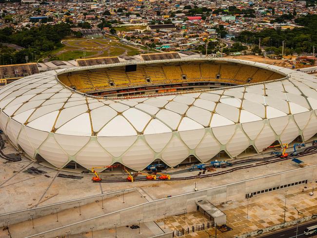 Arena da Amazonia is among the stadiums facing a race against time to be complete in time for the World Cup.