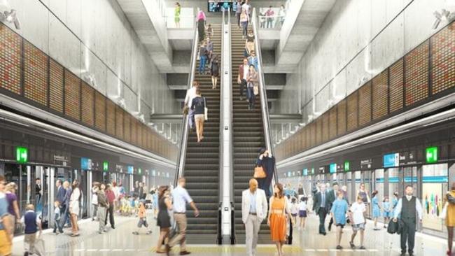 An artist impression of the Parkville station which will be part of the Metro Tunnel.                        <a class="capi-image" capiId="39e393f8e8a6d70f42e06329a387d439"></a>