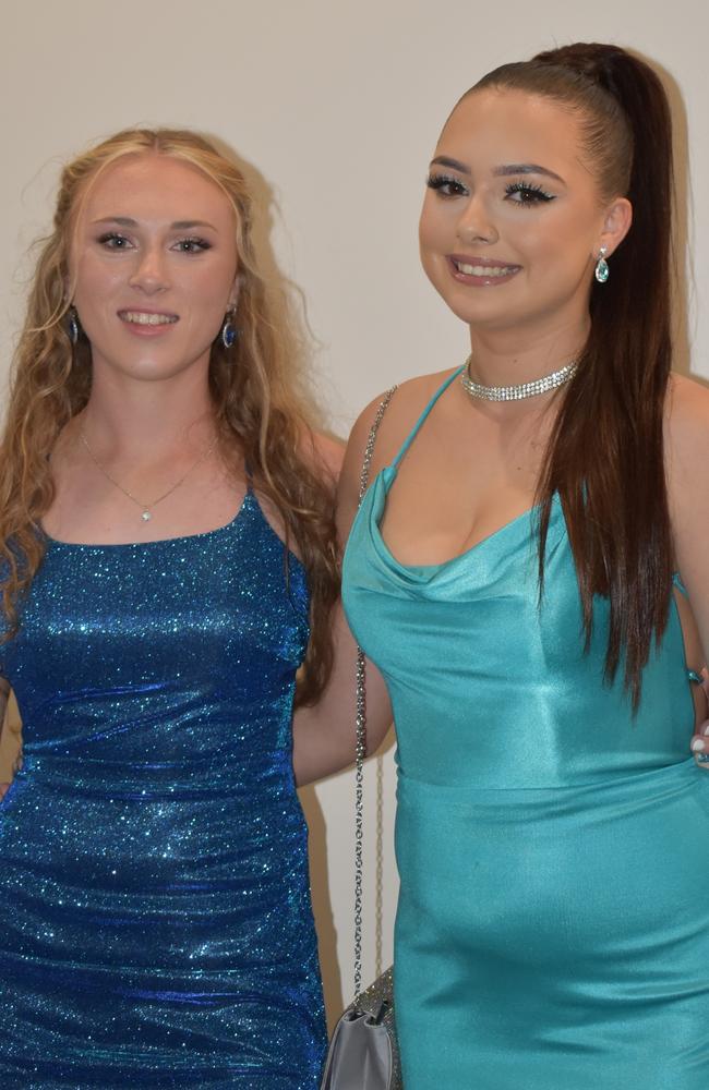 Shianne Vigliorne and Jessie Junghans at the 2022 Maroochydore State High formal.