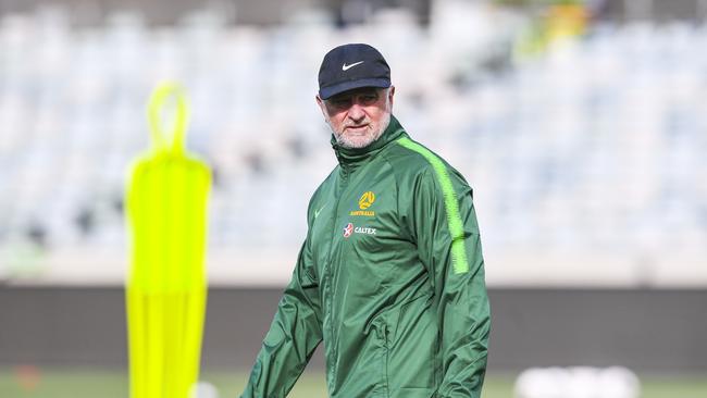 Graham Arnold will remain as Socceroos and Olyroos coach. Picture: AAP Image/Lukas Coch