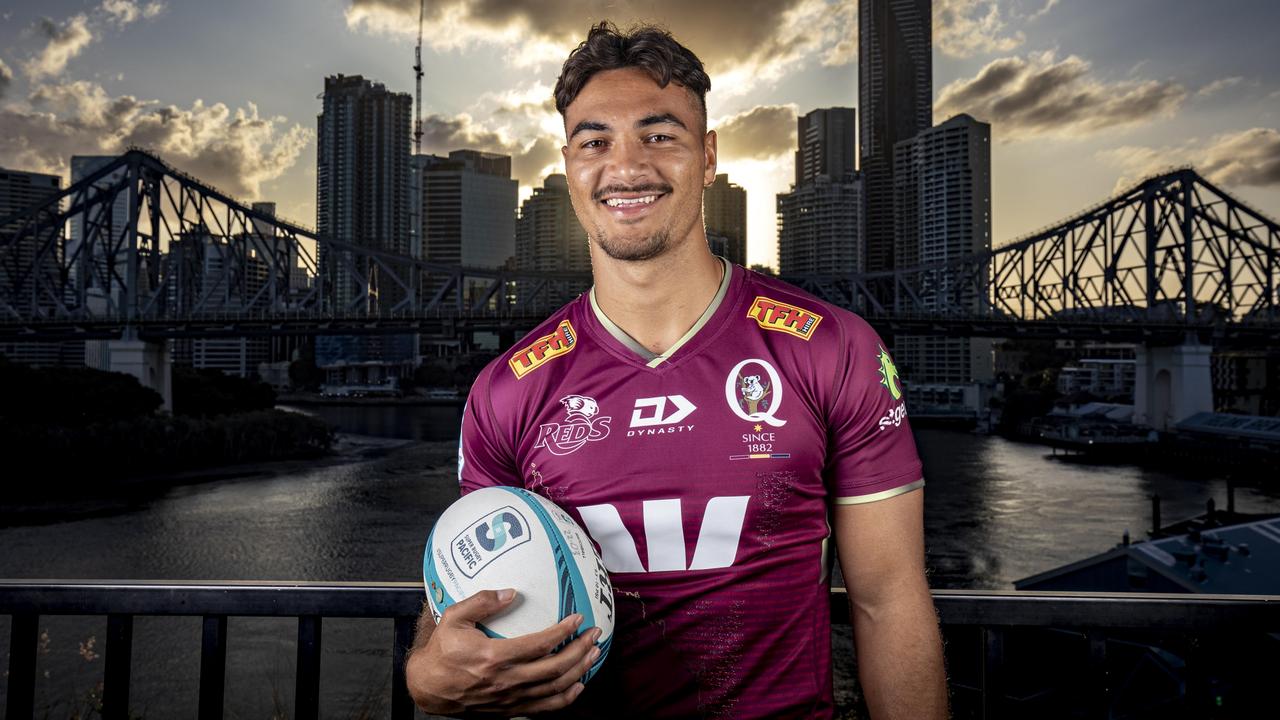 Queensland Reds player Jordan Petaia will remain in the code. Photo: Brendan Hertel/Queensland Rugby