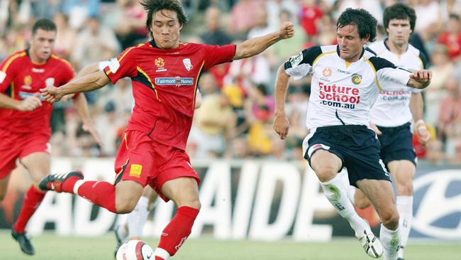 Shengqing Qu, pictured in 2006, is the last Chinese player to line up for Adelaide United. Picture: Matt Turner