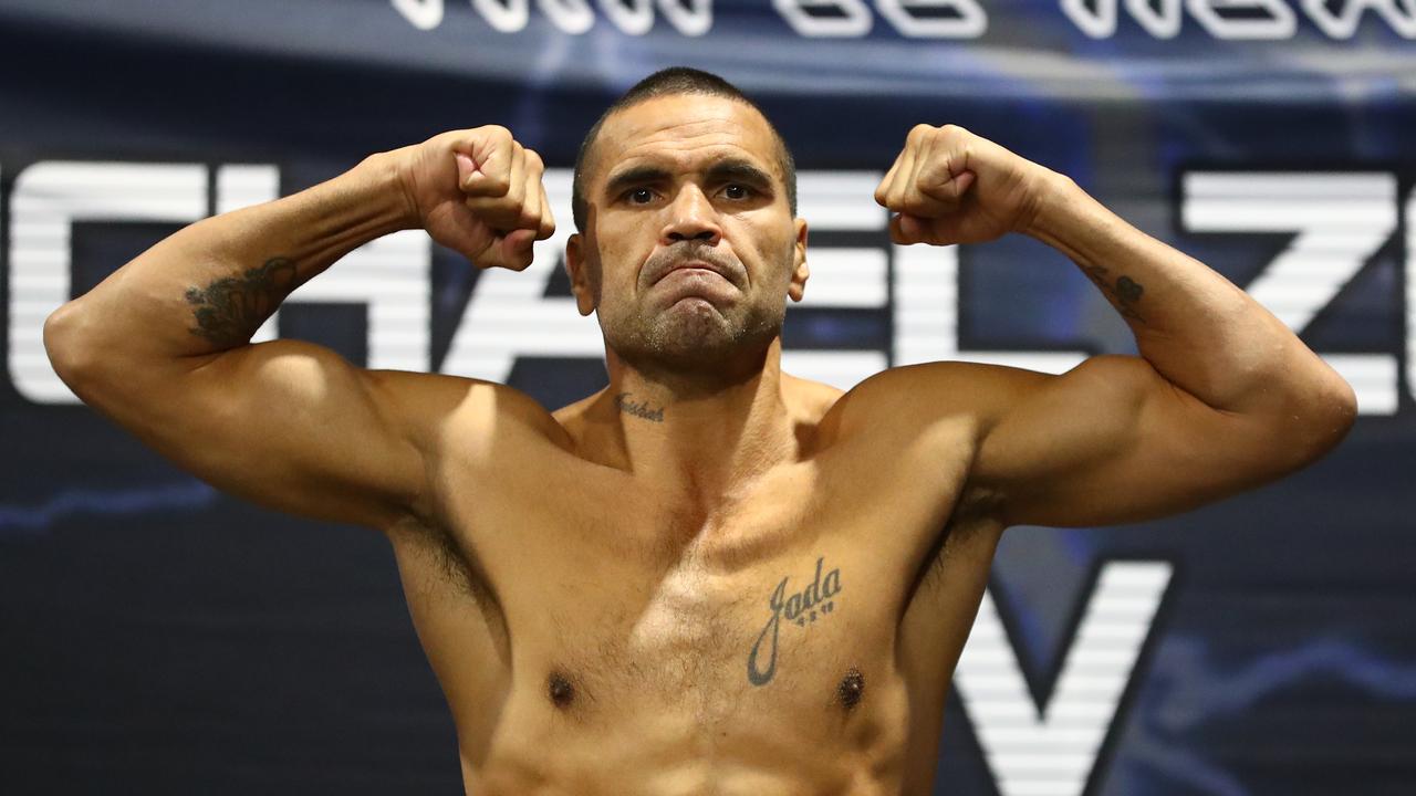 Anthony Mundine at the weigh in