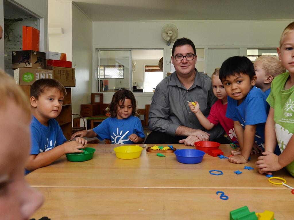 Story time at C & K East Mackay Community Kindergarten with Dawson MP George Christensen