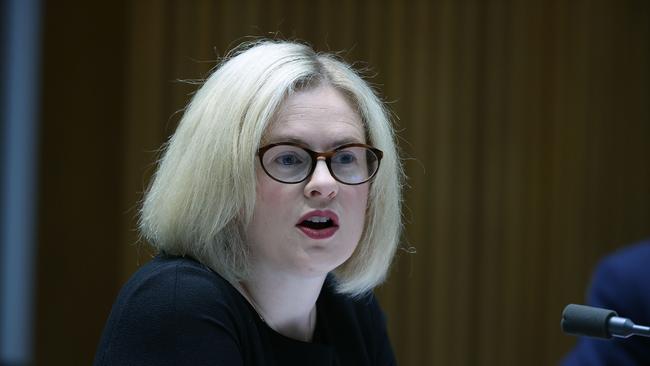 The provocation for the campaign was an appearance at Senate estimates by Assistant Attorney-General Amanda Stoker. Picture: NCA NewsWire / Gary Ramage