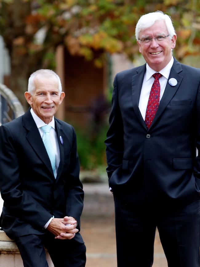 Council CEO Rob Noble and administrator Ian Reynolds.