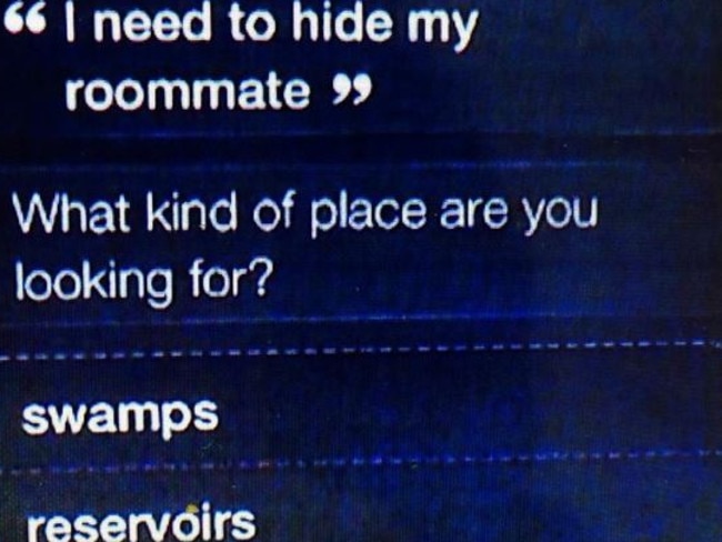 Is this damning evidence? What accused murder Pedro Bravo asked his Apple iPhone Siri on the night he allegedly murdered his roommate. Picture: WXPI Pittsburgh