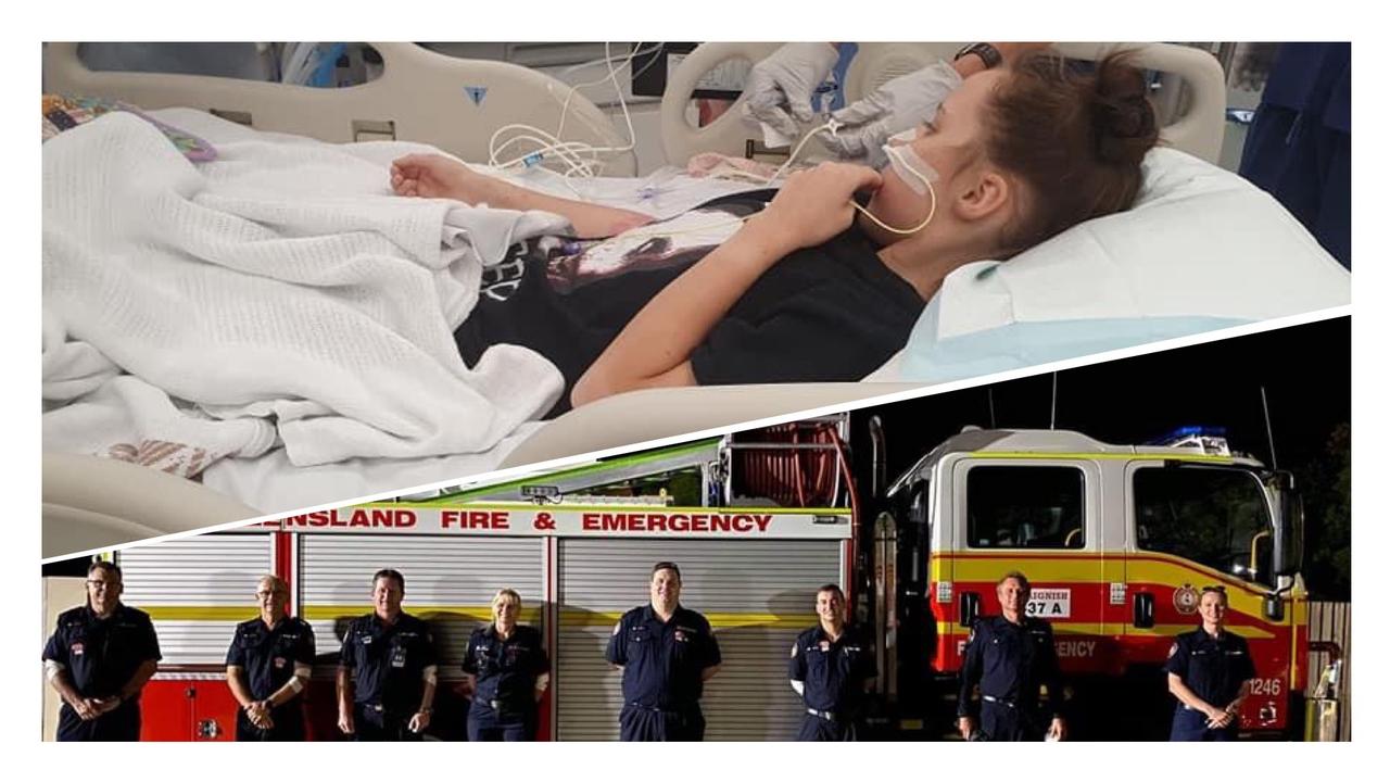 Craignish firefighters have rolled up their sleeves, inspired by the blood donations that enabled surgeons to save the life of Hervey Bay's Cianna Brenia.