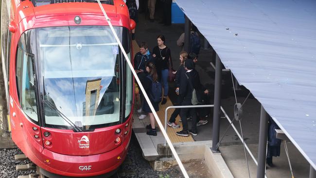 Sydney’s light rail will continue to operate. Picture: Craig Wilson