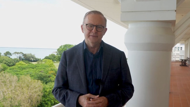 Anthony Albanese's New Year's address to the nation in Darwin.