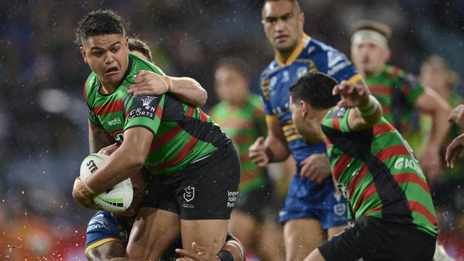 Latrell Mitchell made a solid return for South Sydney against the Eels. Picture: Brett Hemmings/Getty Images