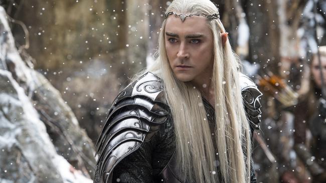 Hobbit forming ... Lee Pace in The Hobbit The Battle of the Five Armies.
