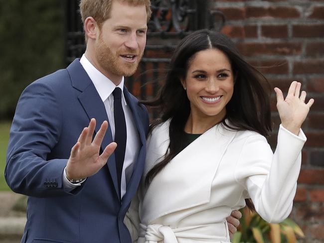 The happy couple announced their engagement at Kensington Palace, and will marry in the British spring of 2018. Picture: AP Photo/Matt Dunham