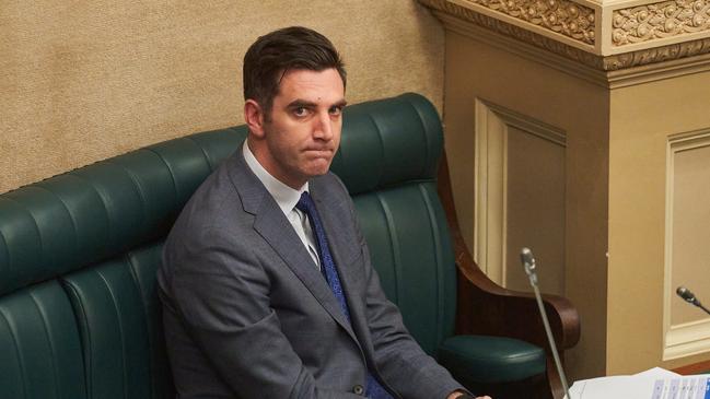 Fraser Ellis in parliament last week as questions mounted about country MPs’ travel claims. Picture: Matt Loxton