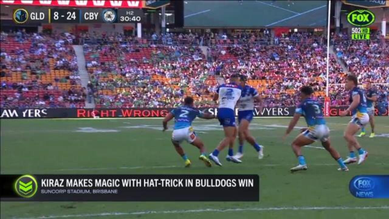 Kiraz hat-trick inspires Bulldogs win