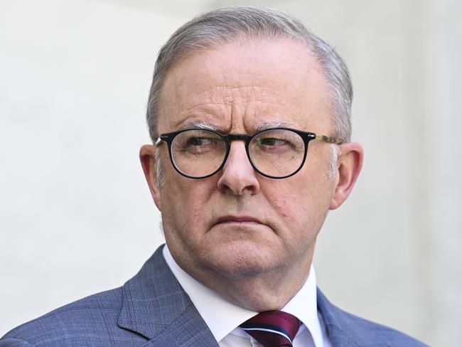 Prime Minister Anthony Albanese has finally labelled the attack an act of terrorism. Picture: Martin Ollman