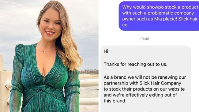 Major brand drops ‘ignorant’ influencer. Picture: Supplied