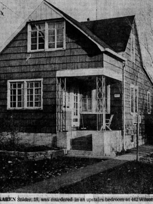 The house as it was when Karen was murdered in an upstairs bedroom. Picture: Supplied