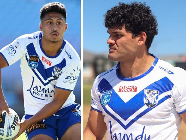 Joash Papalii and Damon Marshall will represent Canterbury in the U19s Origin. Pictures: NRL Imagery/Kundai Chawira