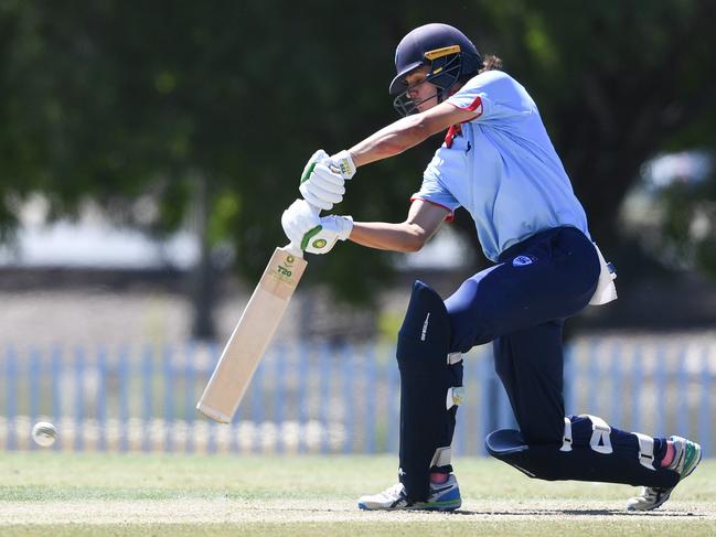 Sam Konstas in full flight. Picture: Cricket Australia.