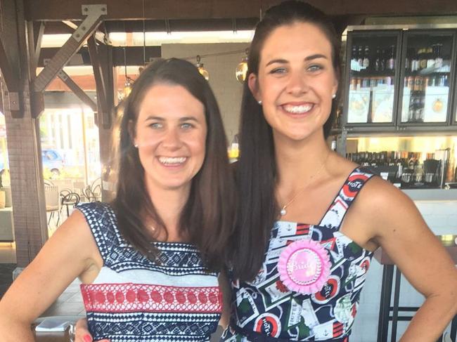 Melissa Hoskins (right) with her sister Jessica Locke. Picture: Supplied