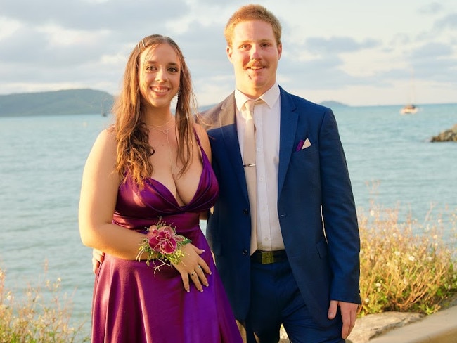 Jess Knox and Alex Davidson arriving to the Proserpine State High School Year 12 Formal held at the Whitsunday Marine Club on Wednesday, November 16, 2022.
