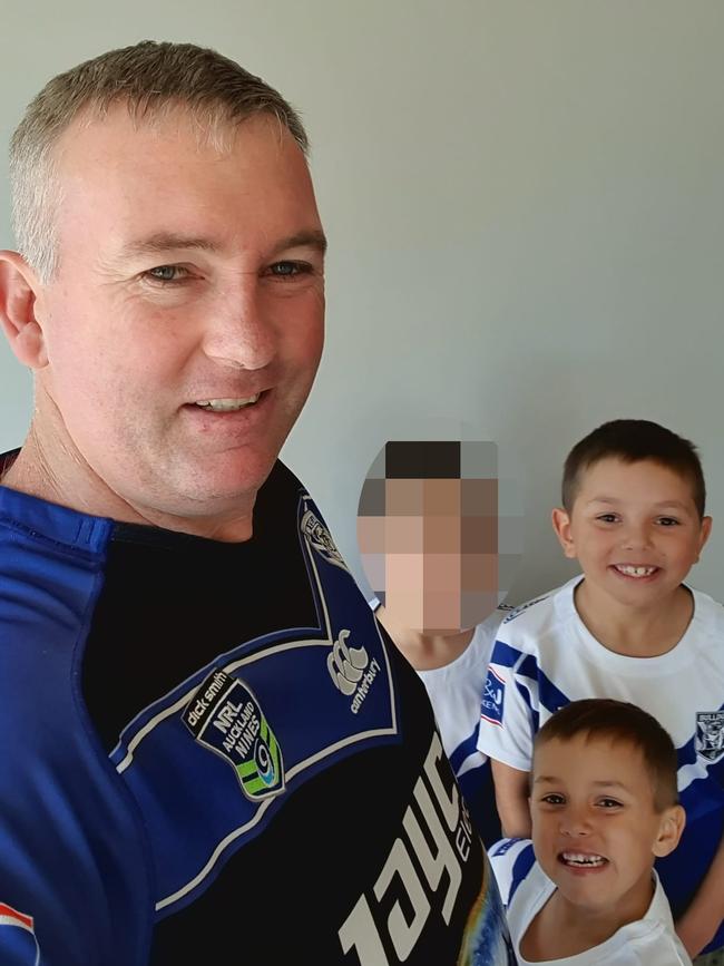 Joseph Shorey wants Sheldon (front) and Shane, 7, cremated. Picture: Facebook