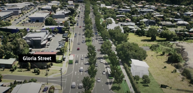 A render of the Sugar Road and Maud Street Upgrade. Sunshine Coast Council has voted to resume land along this stretch of Maud Street. Picture: Supplied