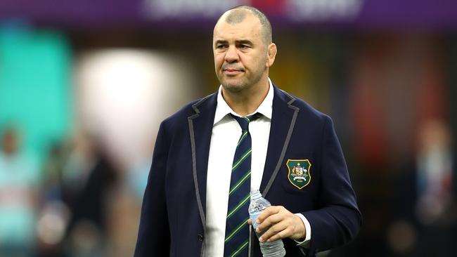 It’s a nice change for Cheika after the Wallabies pressure. Photo: Michael Steele/Getty Images